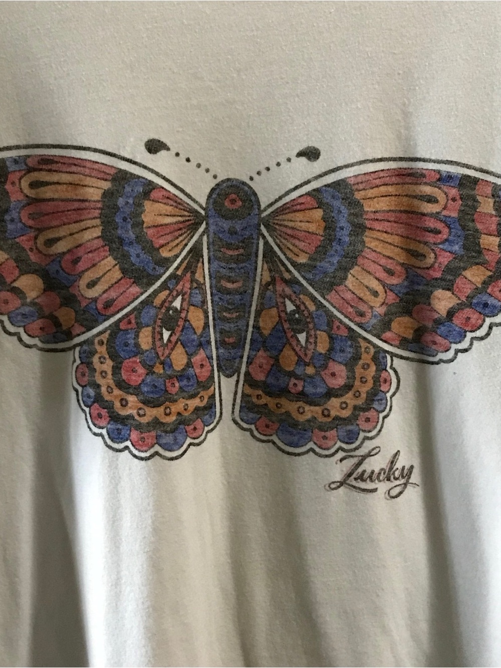 Lucky Brand Butterfly Graphic Tee - Picture 2 of 7